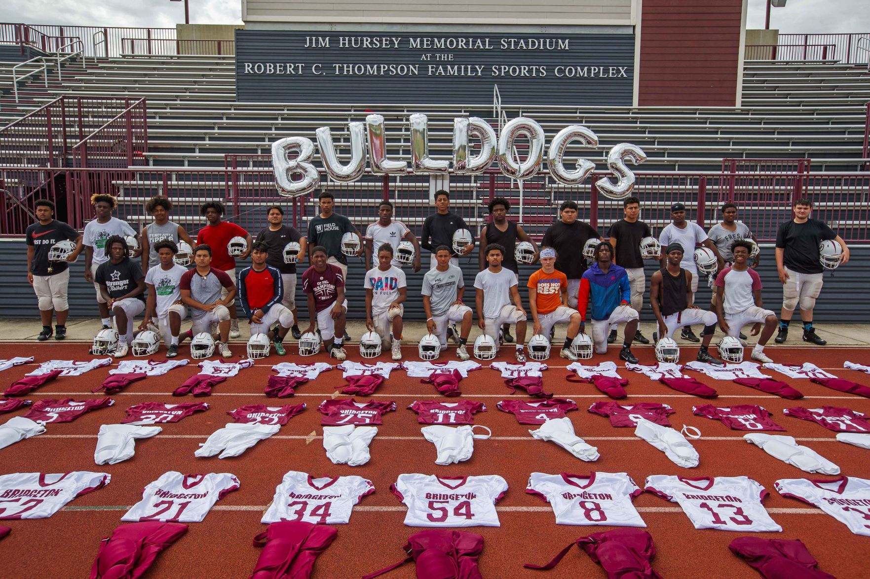 New Jerseys for the Bridgeton Bulldogs